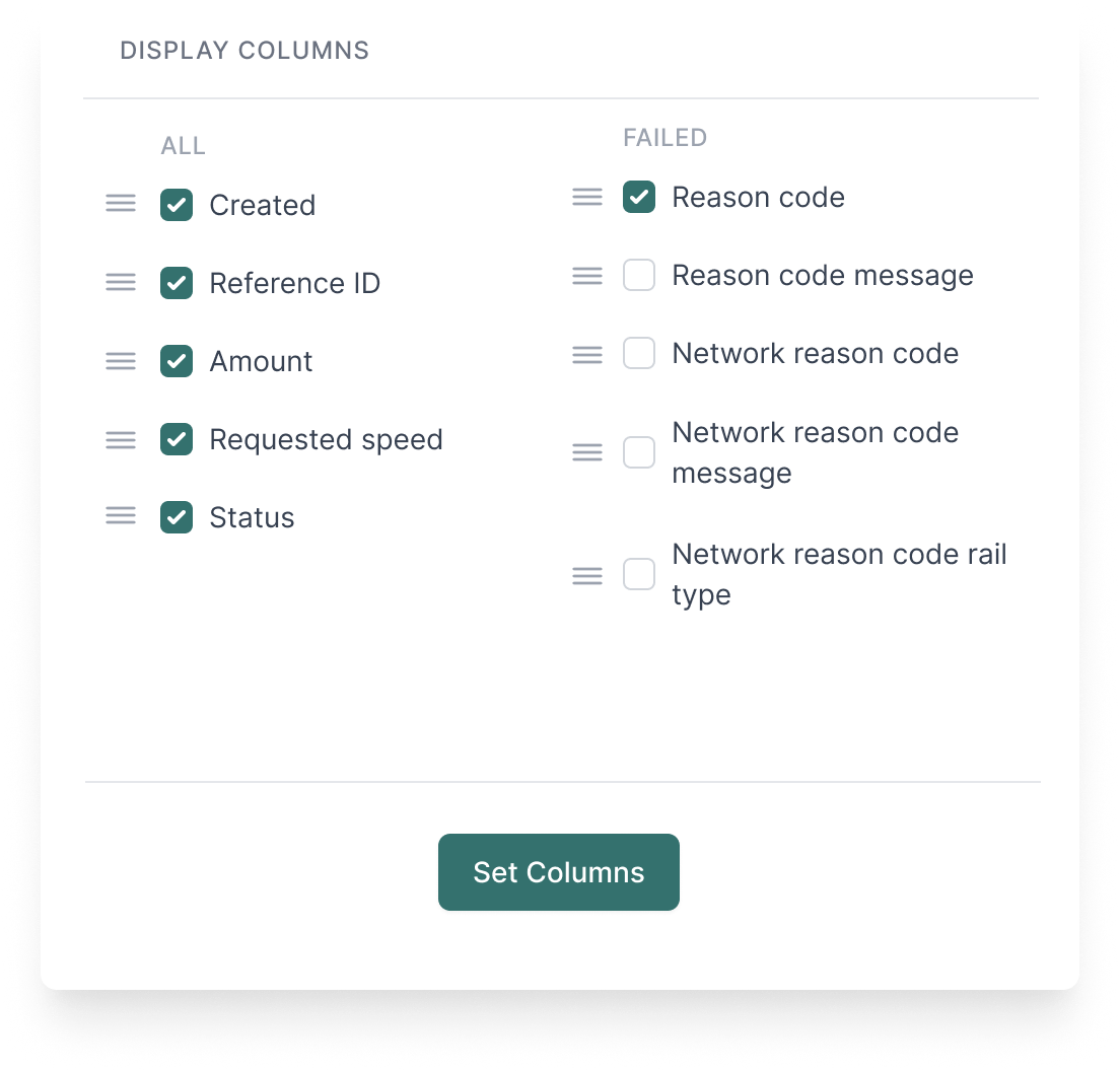 Customize your view and data columns in the Orum Portal